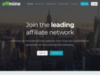 Affmine Website Preview